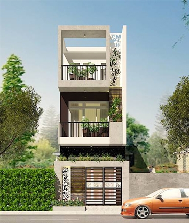 Thiết Kế Nhà Phố Hiện Đại 3 Tầng